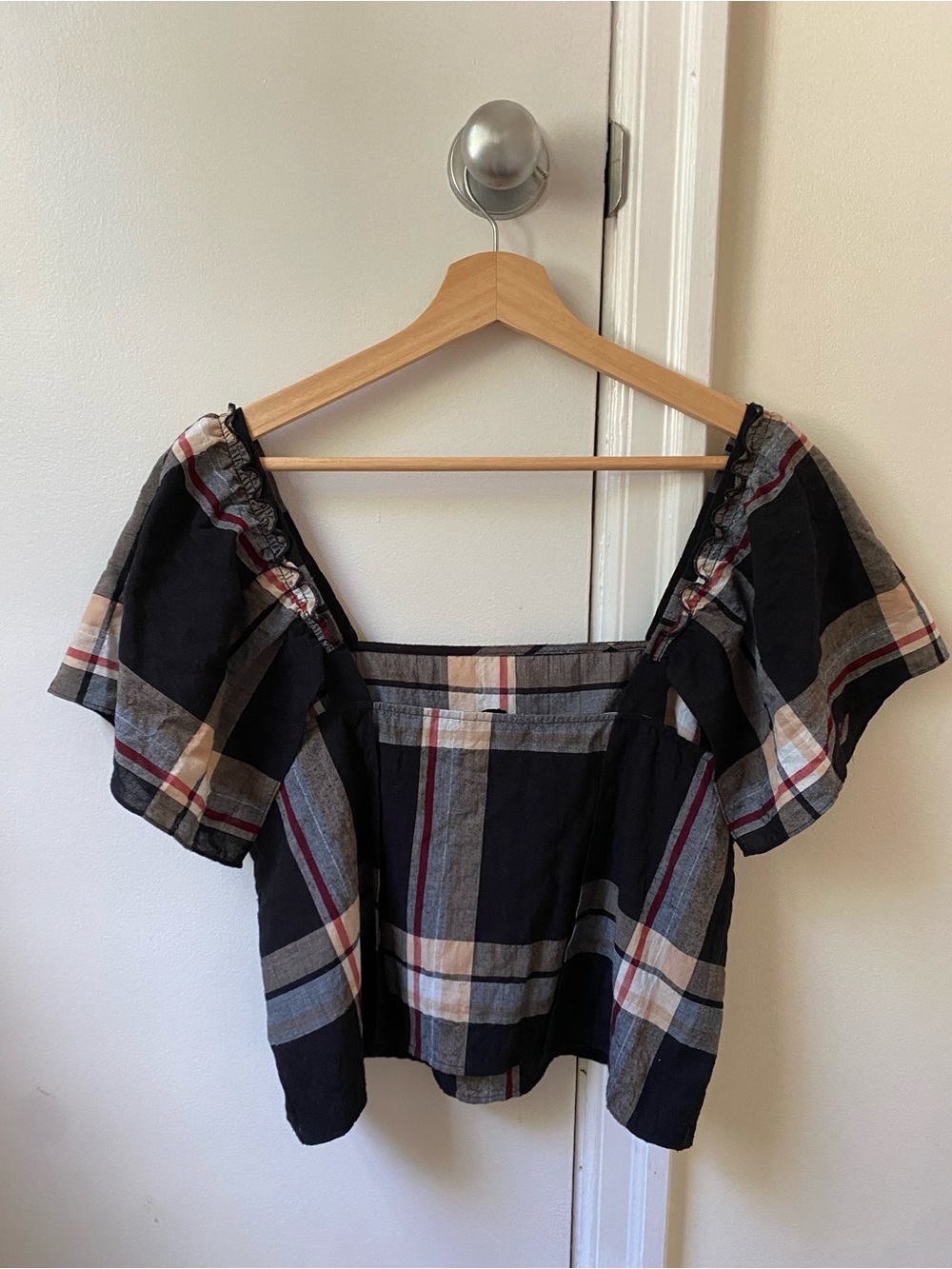 Club Monaco Plaid Blouse - Picture 2 of 5